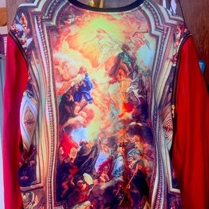 Hudson outerwear crew neck w detachable faux leather sleeves